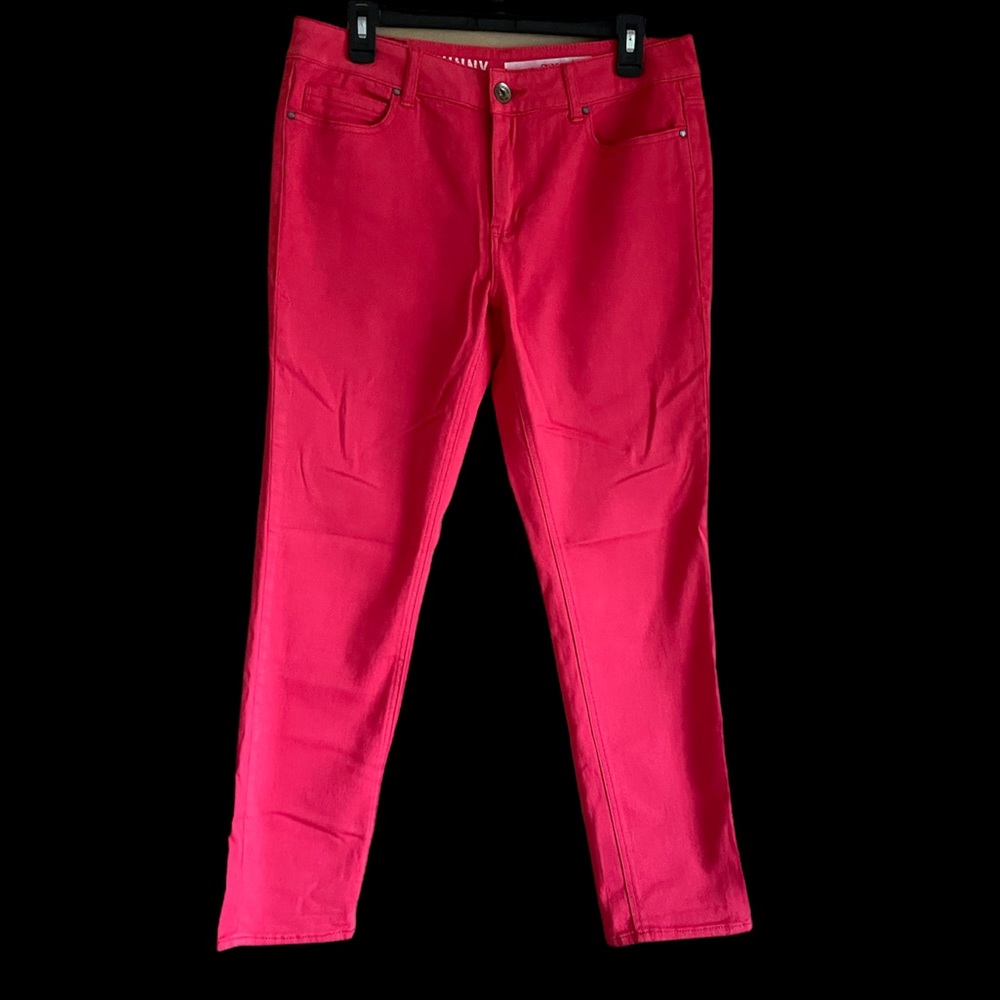 DKNY red soho jeans